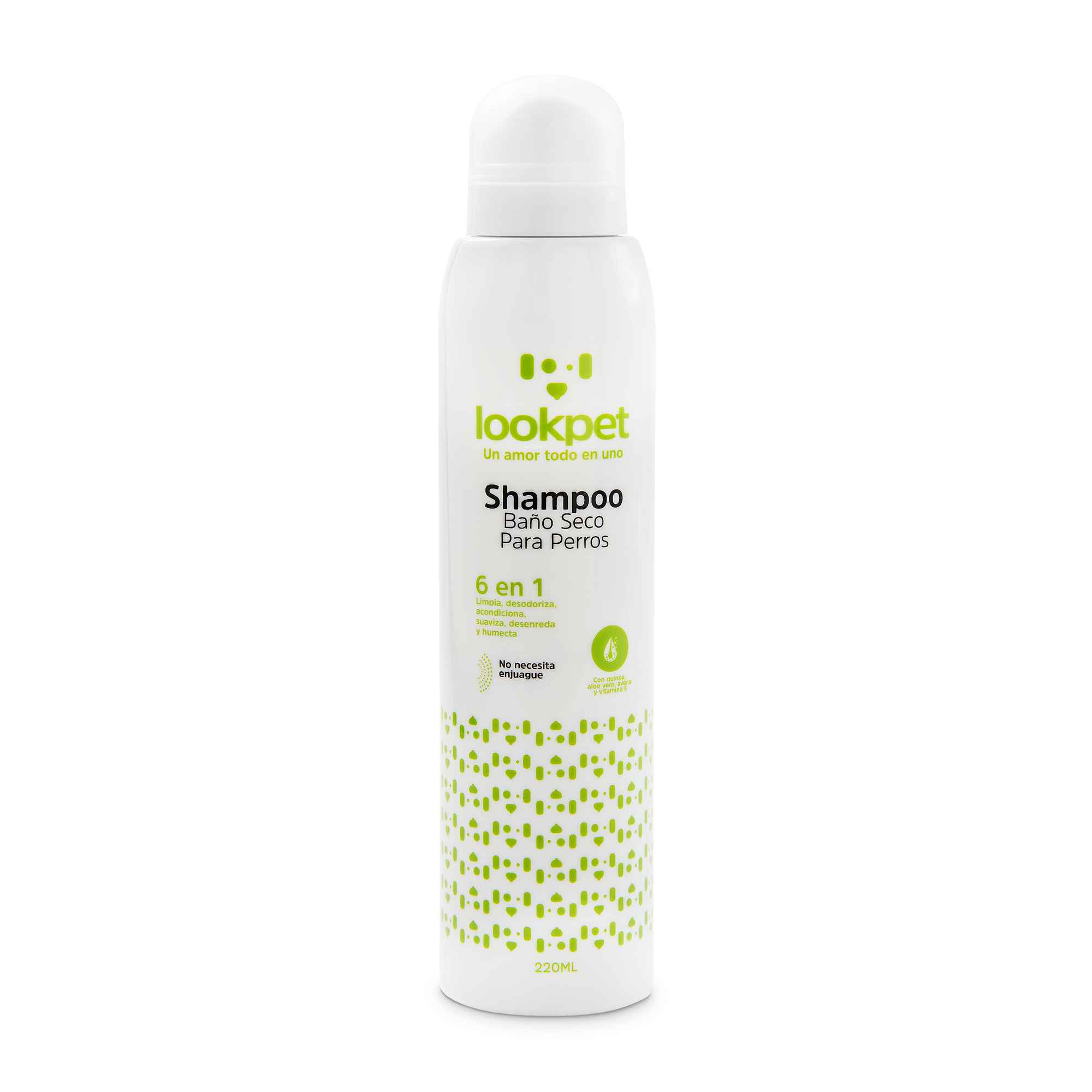 Shampoo Baño Seco 6 en 1 para Perros