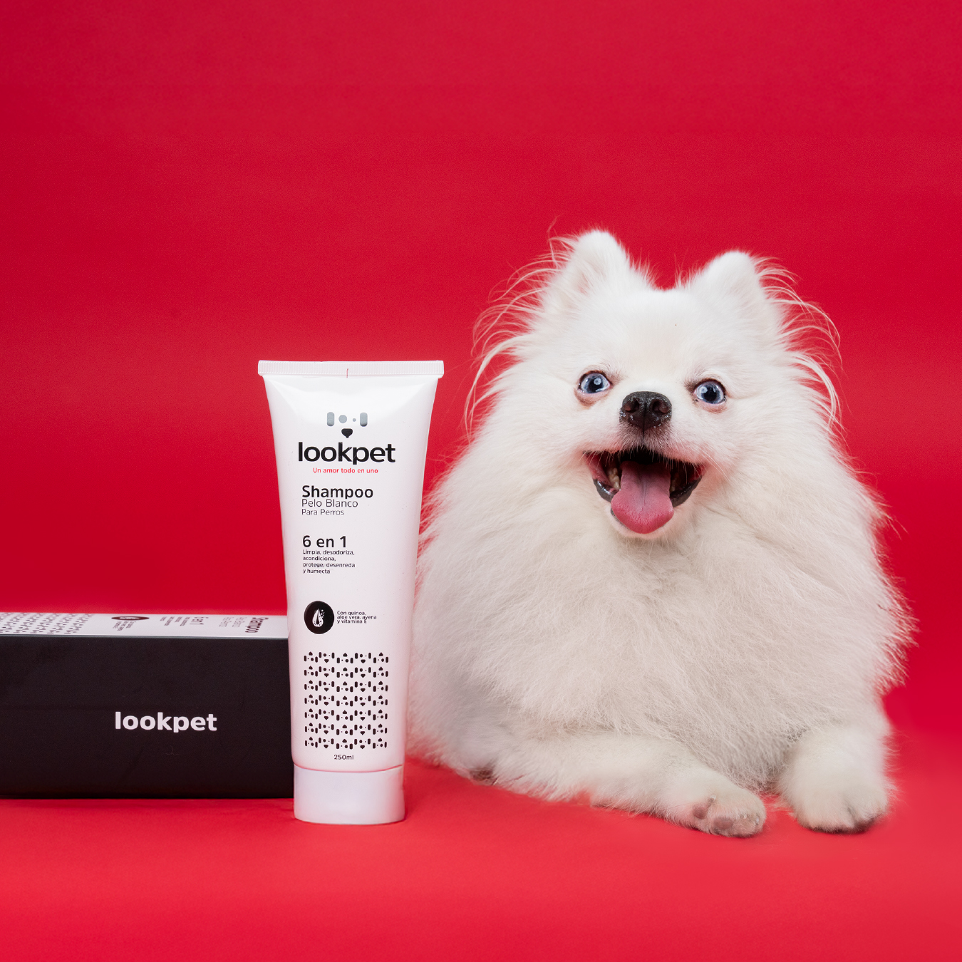 Shampoo 6 en 1 para Perros Pelo Blanco