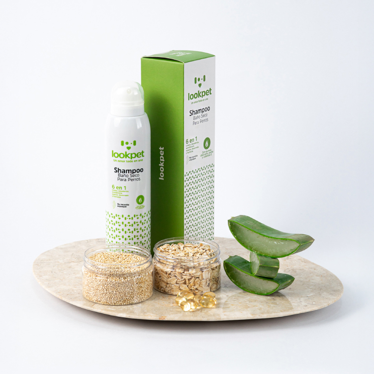 Shampoo Baño Seco 6 en 1 para Perros - 130 ml