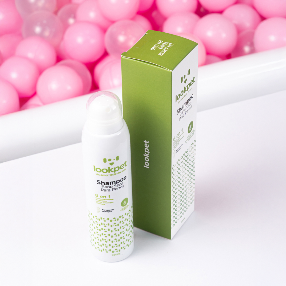 Shampoo Baño Seco 6 en 1 para Perros