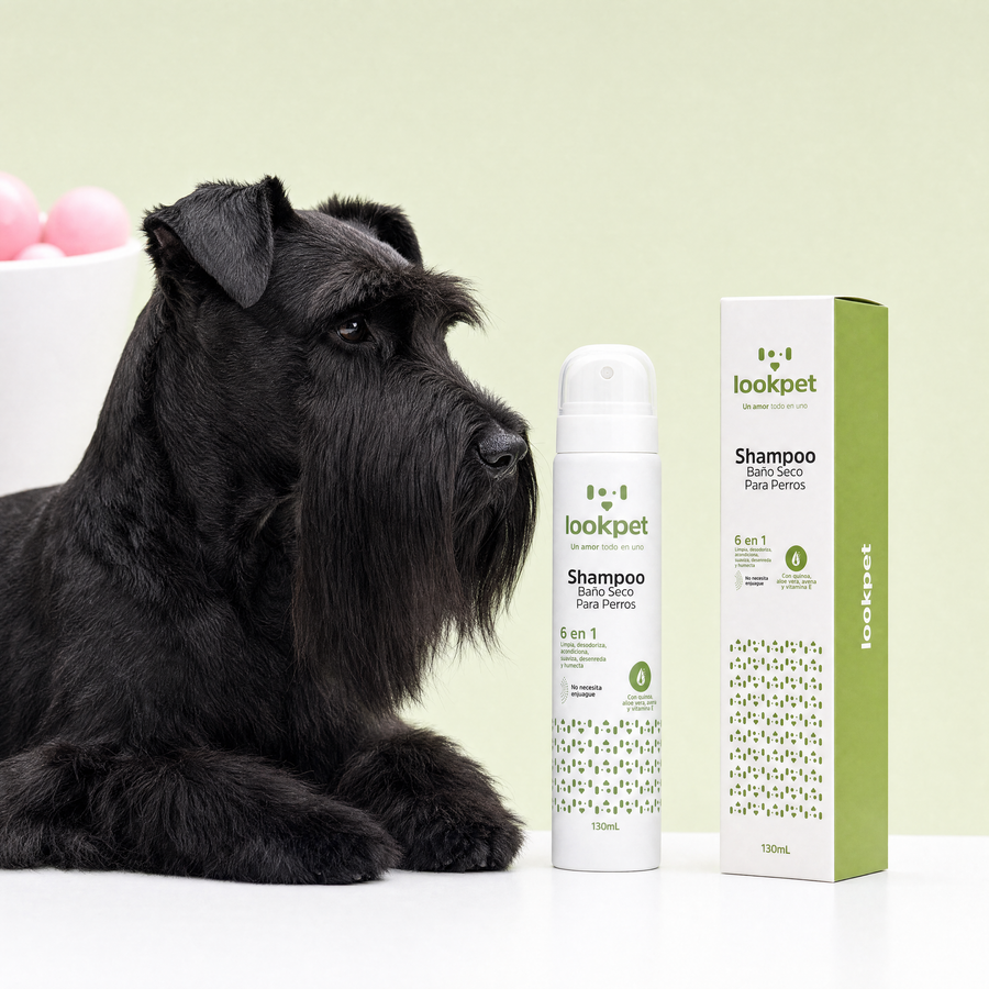 Shampoo Baño Seco 6 en 1 para Perros